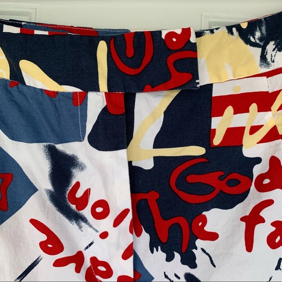 •August Silk Logic• Graffiti Cropped Pants-Size 8 - Picture 3 of 6